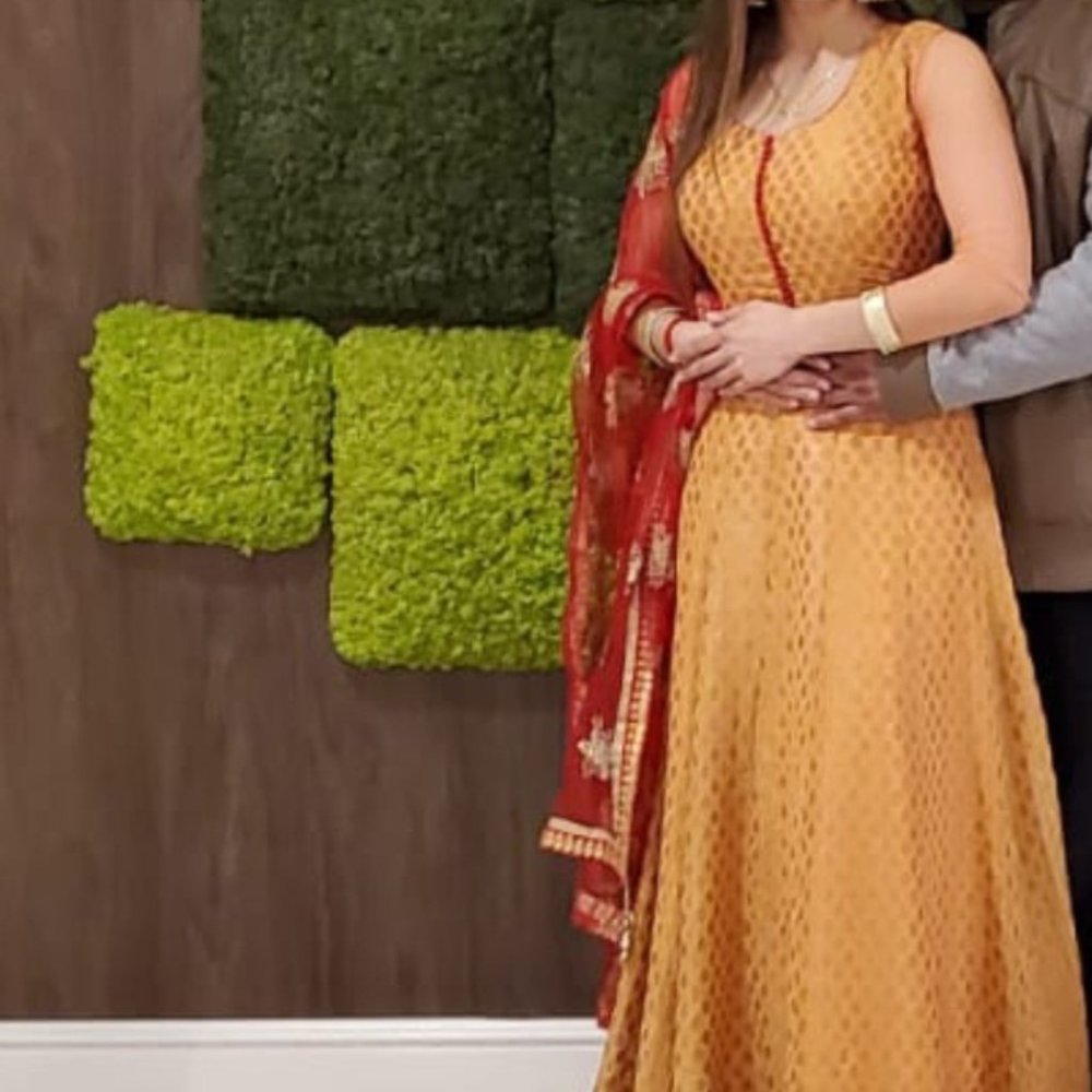 Long anarkali dress indian style